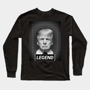 Trump not guilty mugshot Long Sleeve T-Shirt